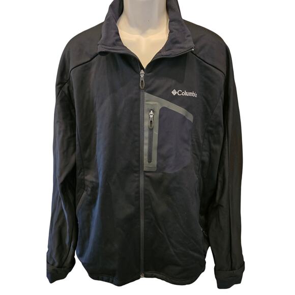 Columbia omni wind block heat insulated windbreaker jacket w/ zip pocket XL EUC - Picture 2 of 8
